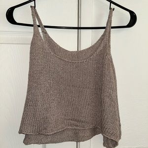 Knitted loose fit tank top